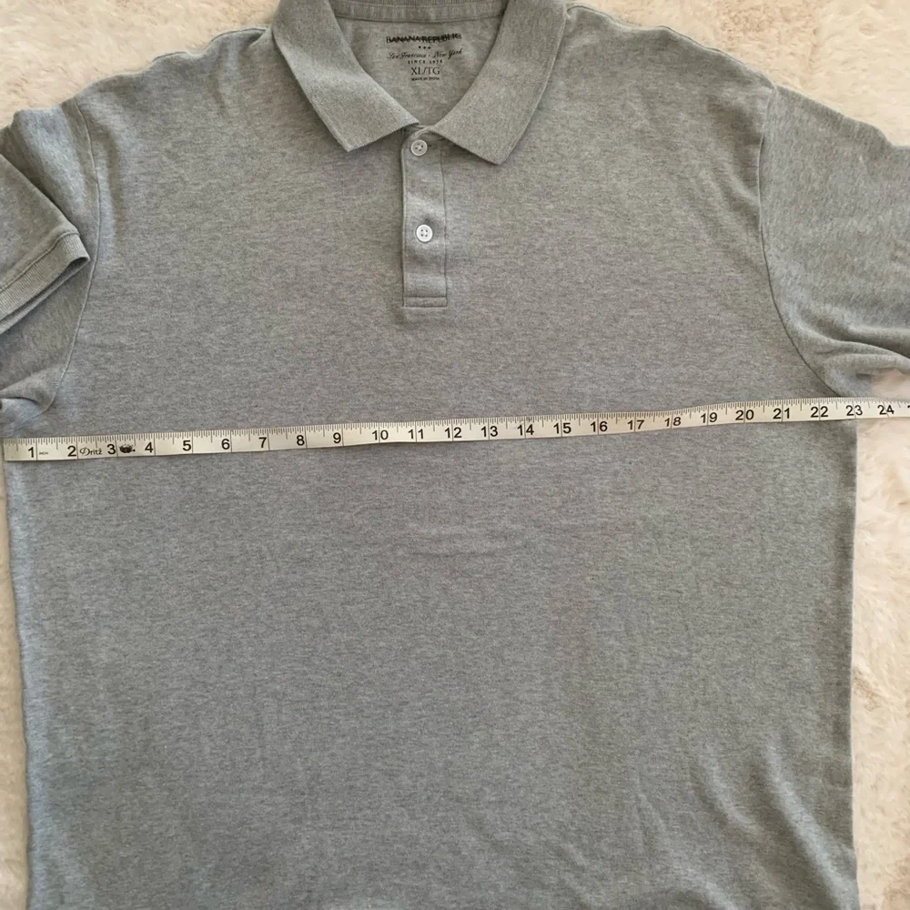 Banana Republic Mens gray x- large polo